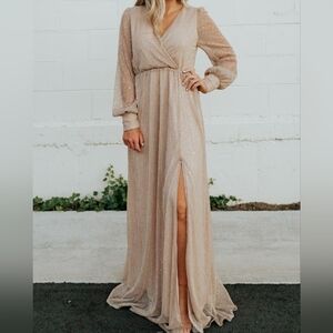 Baltic Born Abigail Sparkle Sequin Maxi Dress NWT